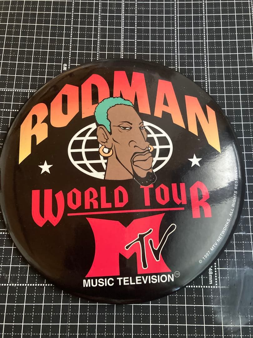 MTV denis rodman1997 world tour デカバッジ　レア