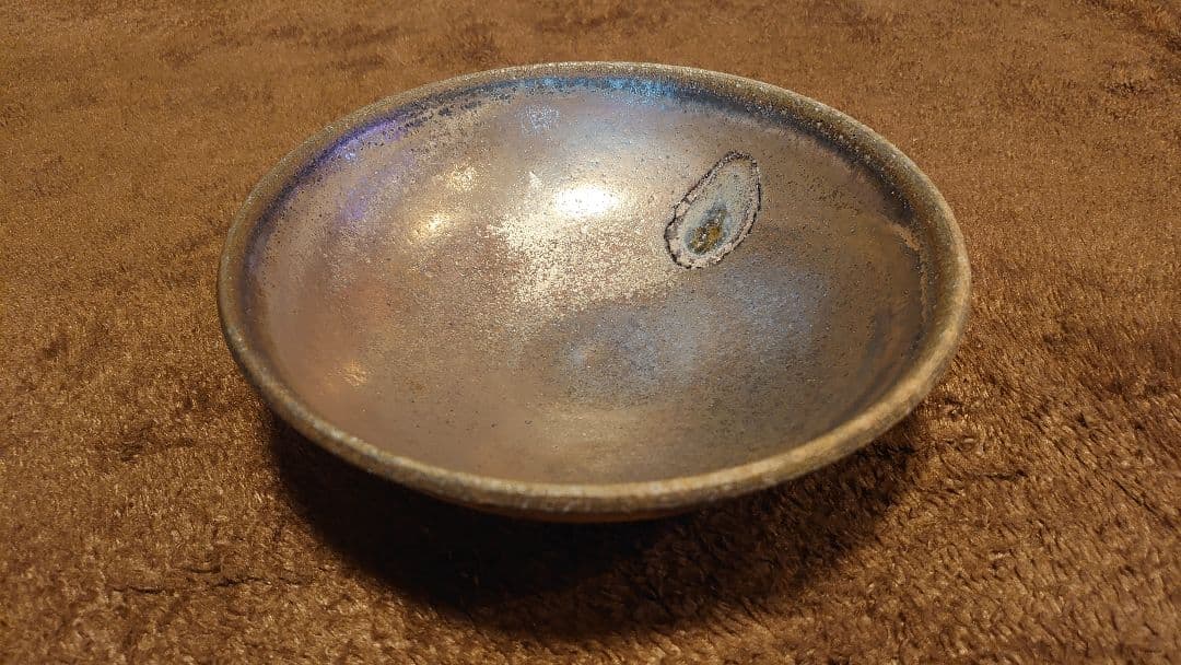 古越前　越前焼　窯焼　灰釉　天目　蔵出し　１客