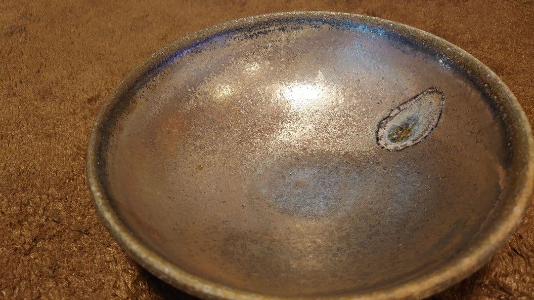 古越前　越前焼　窯焼　灰釉　天目　蔵出し　１客