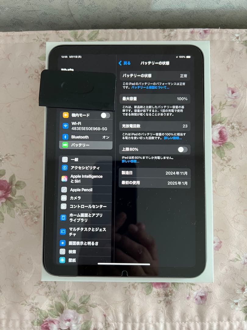 iPad mini A17pro 第7世代 Wi-Fi128GBスペースグレー