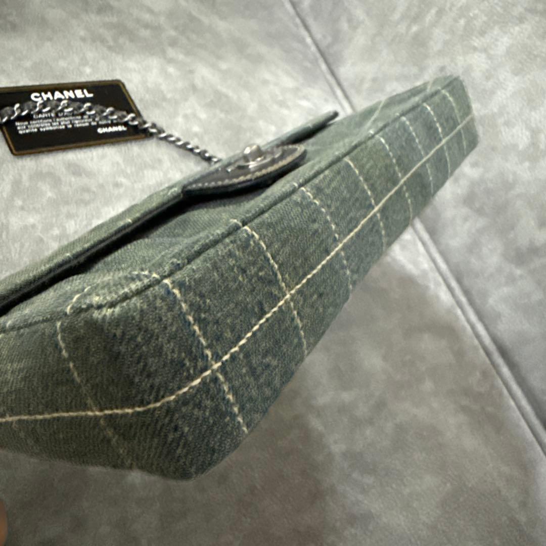【正規品・レアモデル】 CHANELデニム チェーンショルダーバッグ