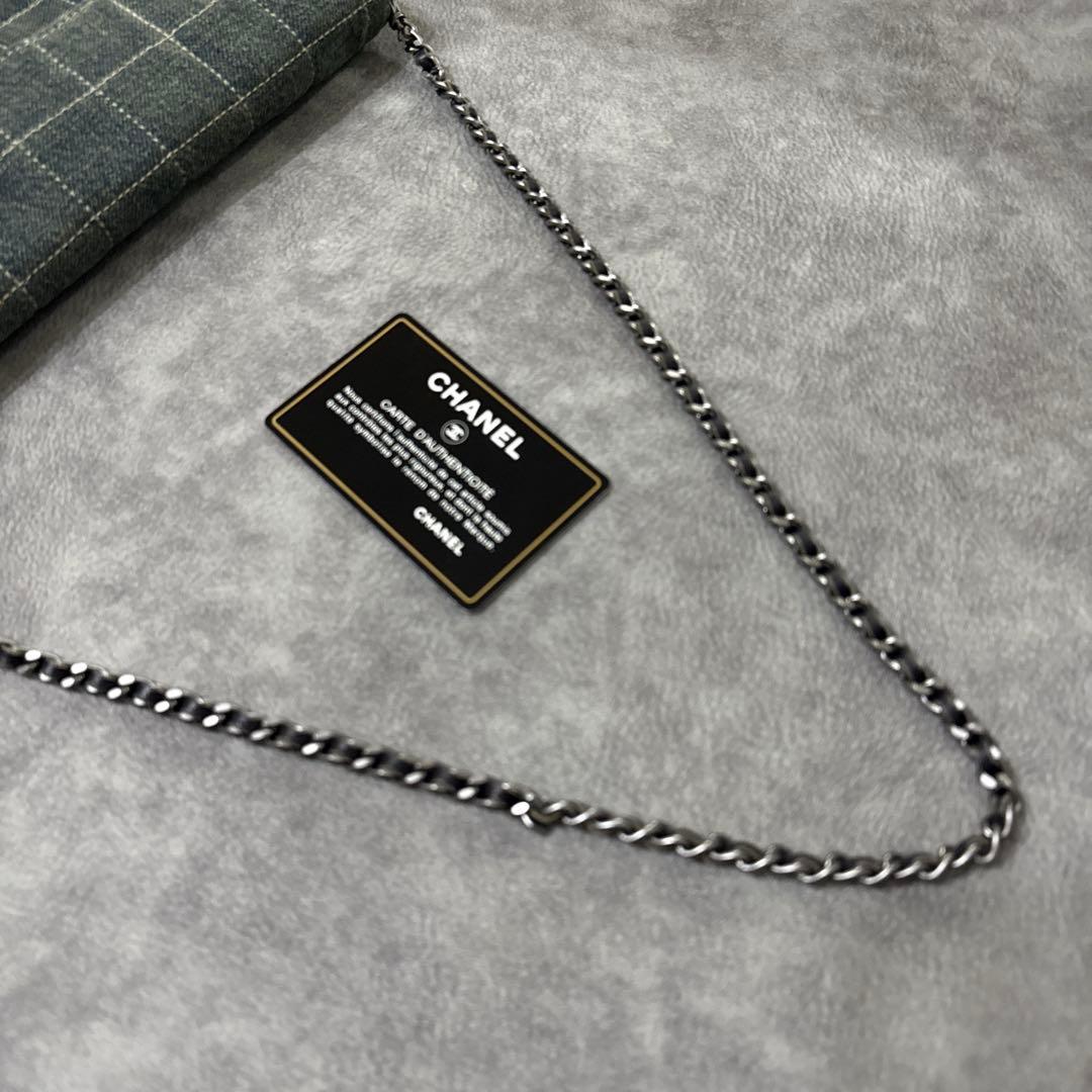 【正規品・レアモデル】 CHANELデニム チェーンショルダーバッグ