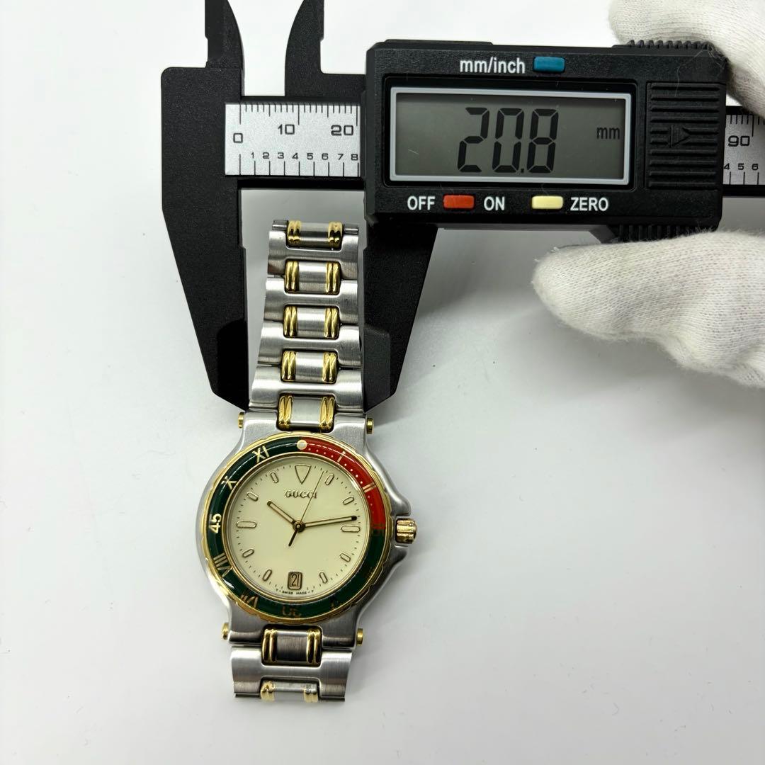 【稼働/廃盤モデル】グッチ 腕時計 9700M クラシックダイバー コンビ 赤緑
