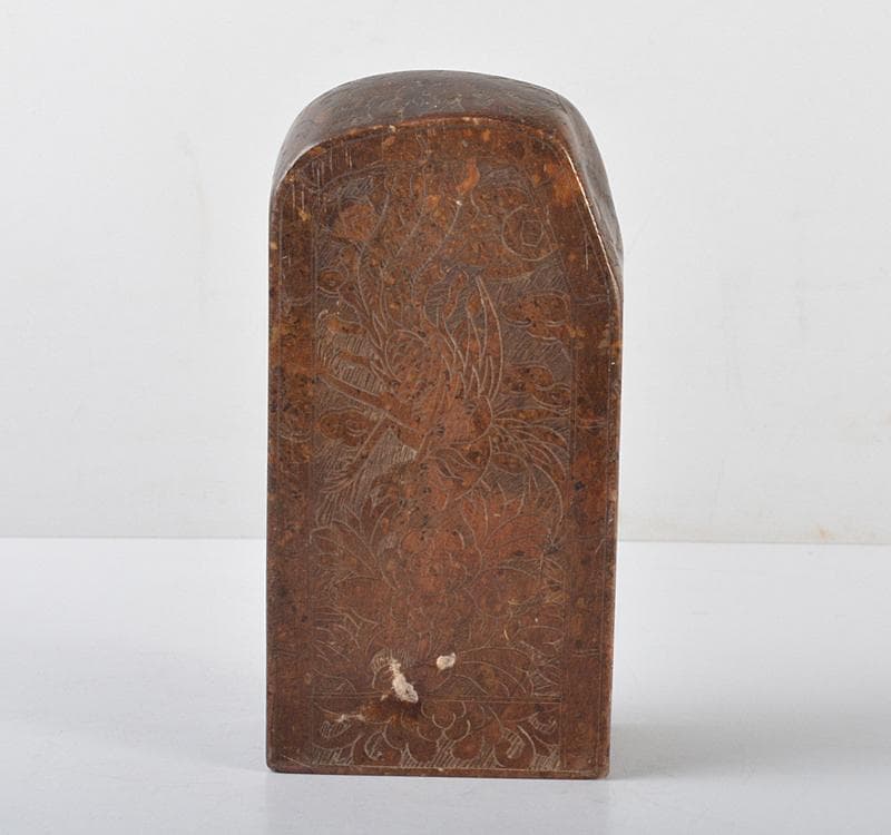 中国　玉石寿山石彫刻　観音像　仏像　置物　V R4494