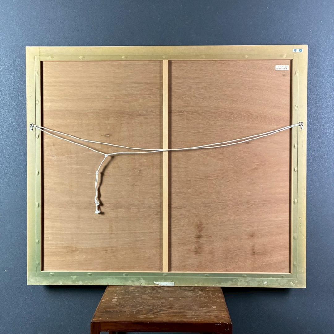 美品 ポール・アイズピリ「ボーバロンの眺め」大作リトグラフ サイン入 可愛い額装