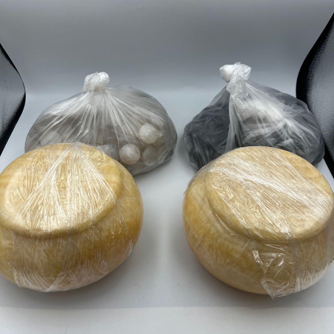 【希少】【美品】大理石 囲碁 碁石 囲碁 囲碁道具 2個セット