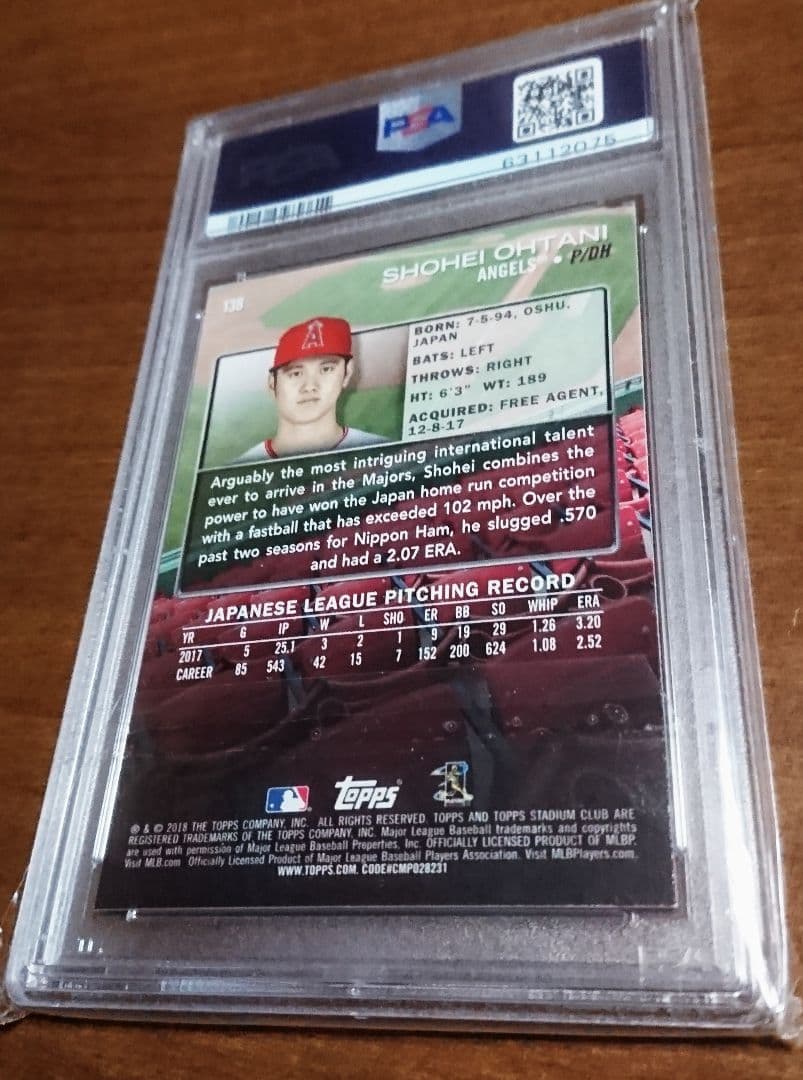 大谷翔平 toops 2018年 RC ルーキーイヤー 野球カード