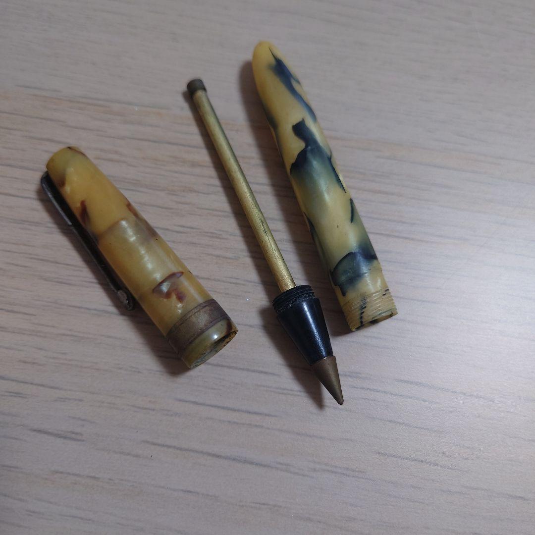 ヴィンテージ MORISON モリソン 万年筆 マーブル軸 刻印クリップ