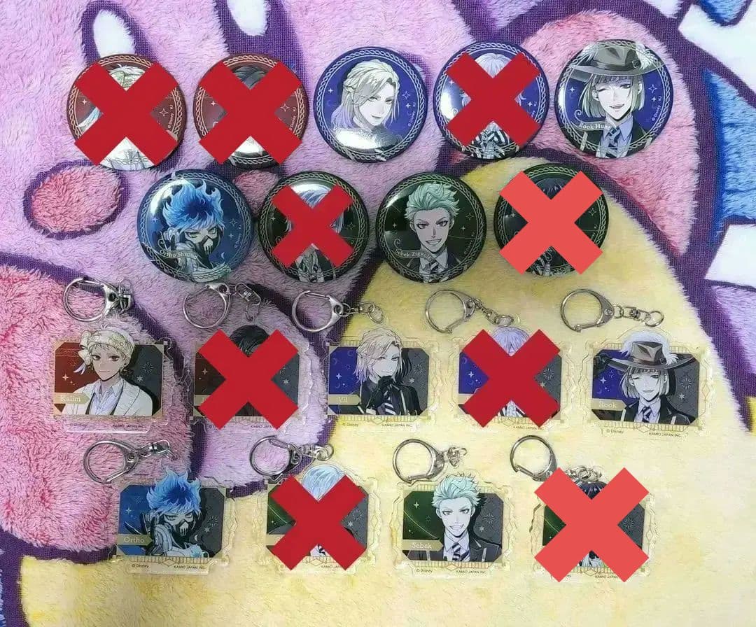 ツイステ LNアート 缶バッジ アクキー