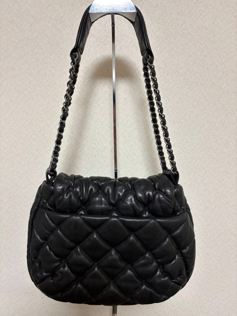 ジ*ー様 CHANEL バブルキルトチェーンショルダーバッグ