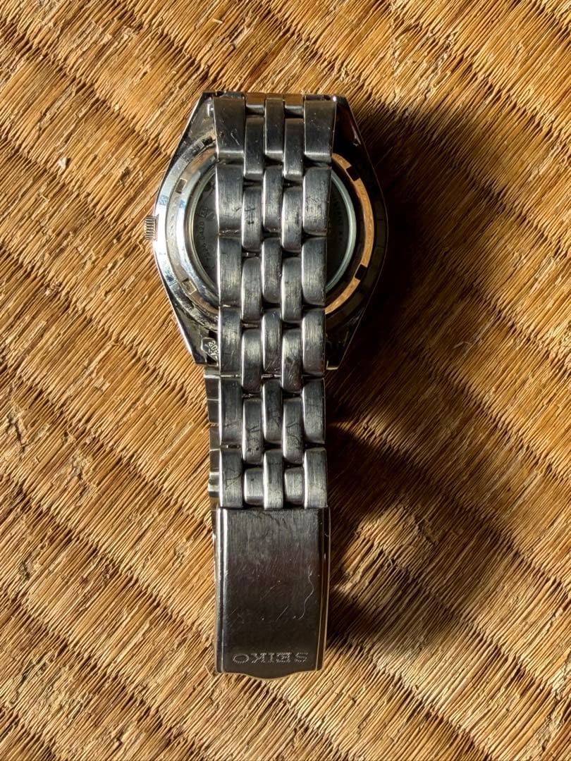 SEIKO5 自動巻腕時計 裏スケルトン アイスブルー