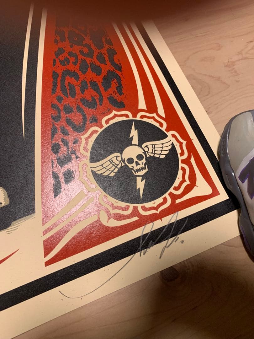 ★650部OBEYシェパードフェアリーイギーポップRawPowerサインエディ