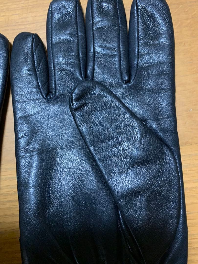 バーバリー BURBERRY ブラックレーベル レザー 手袋 羊革　黒