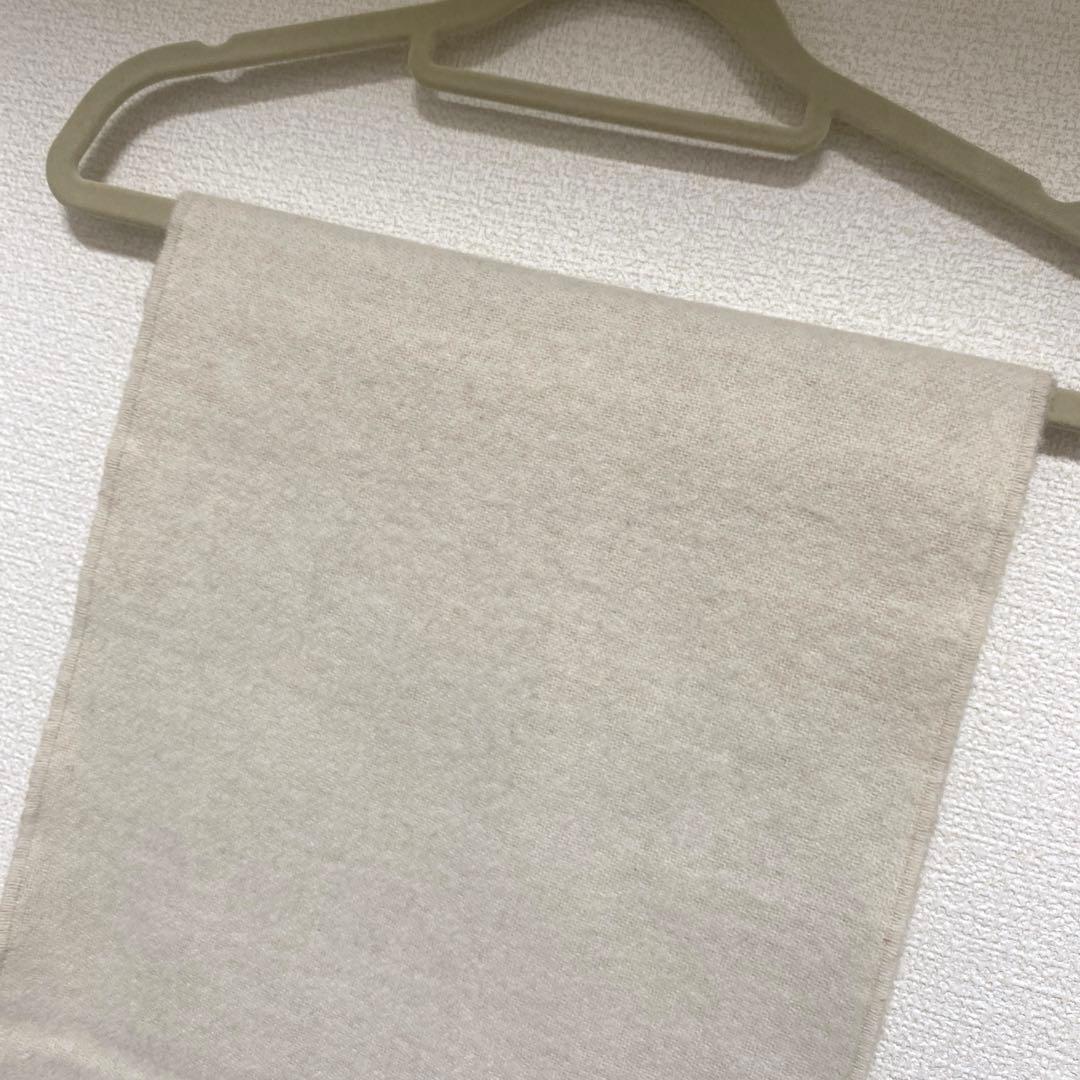 LOEWE ロエベ バイカラースカーフ マフラー アイボリー サンド