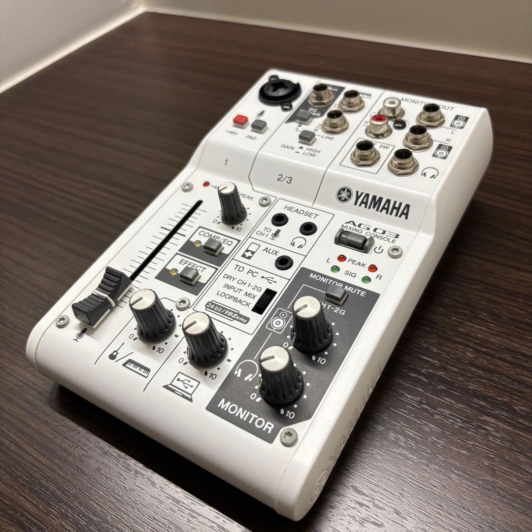 YAMAHA AG03 ミキシングコンソール オーディオインターフェース