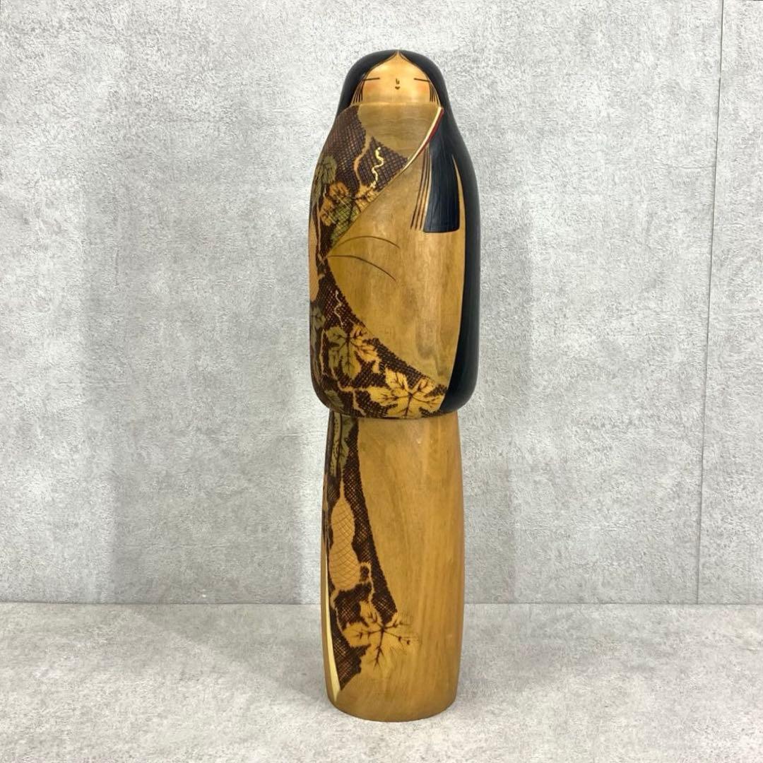 こけし 小林伊之介 宵待月 全長約44.5 cm 内閣総理大臣賞受賞作家 糸瓜