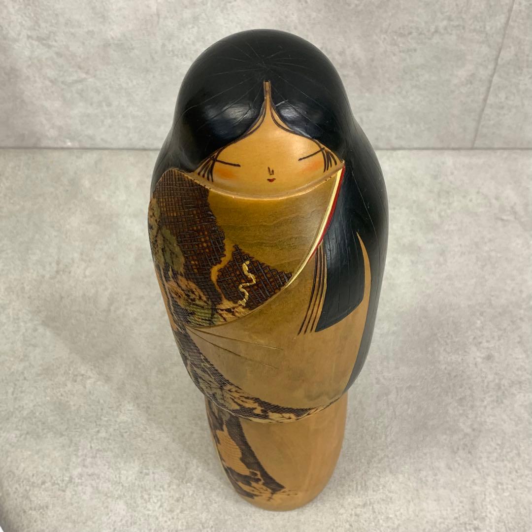 こけし 小林伊之介 宵待月 全長約44.5 cm 内閣総理大臣賞受賞作家 糸瓜