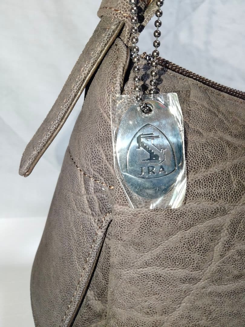 未使用 JRA認定品 象革 エレファント レザー ワンショルダー フォーマル