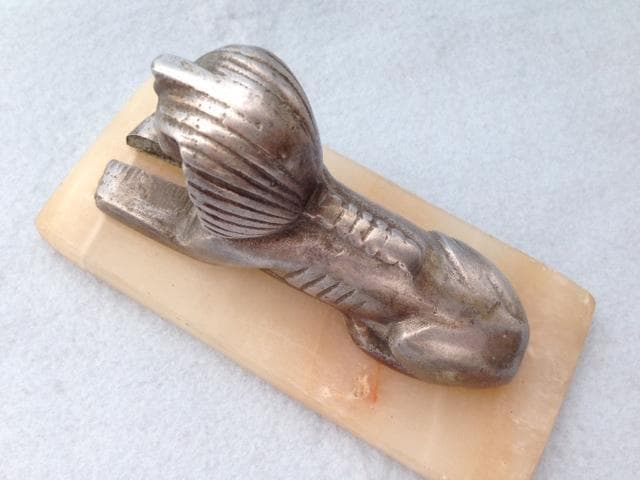 ヴィンテージ カーマスコット スフィンクス 大理石 希少