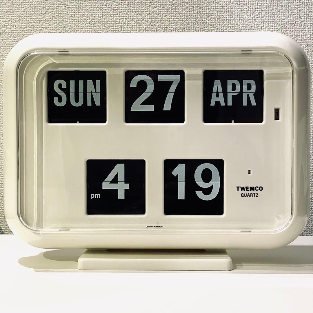 【ジャンク】TWEMCO トゥエンコ パタパタ時計 フリップクロック QD-35