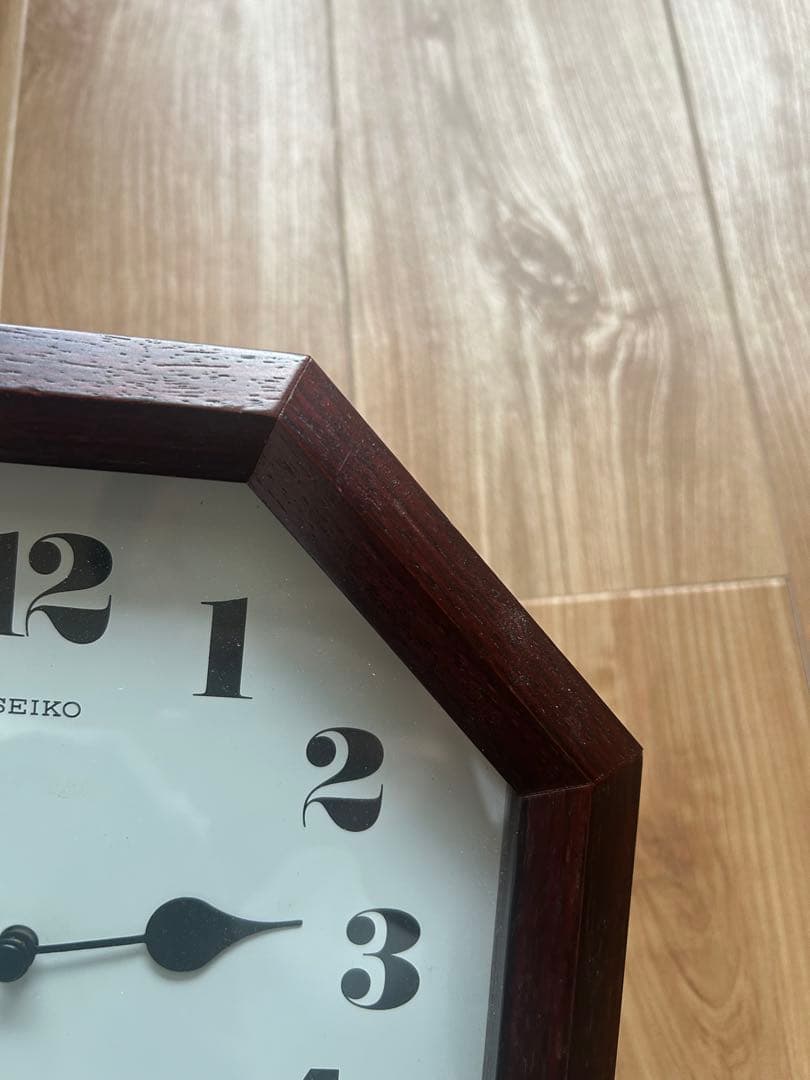値下げ　渡辺力　八角形　ローズウッド　掛時計
