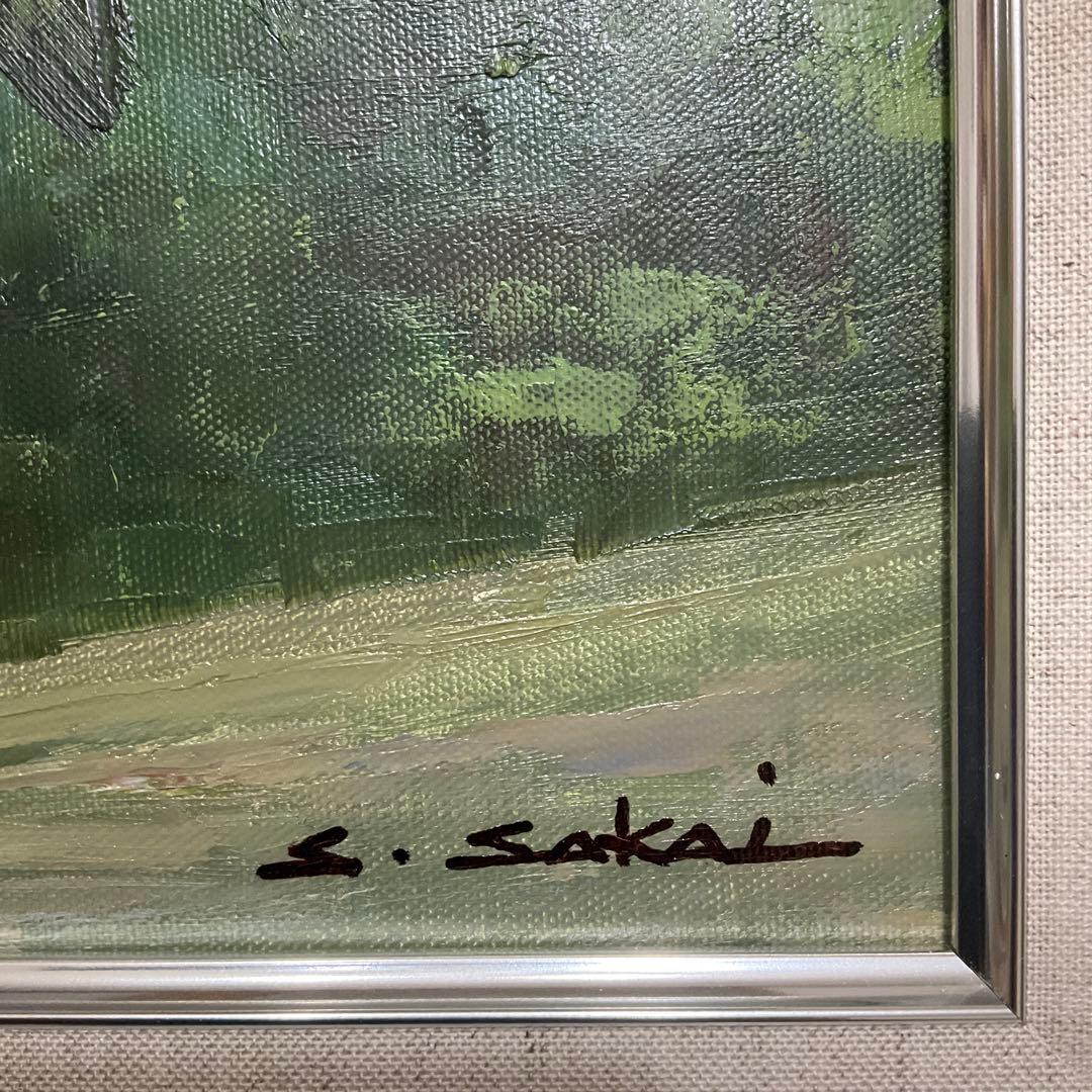 絵画・額縁・油絵・酒井 修一郎・バラ・F 4号・静物画・美術品・インテリア・雑貨