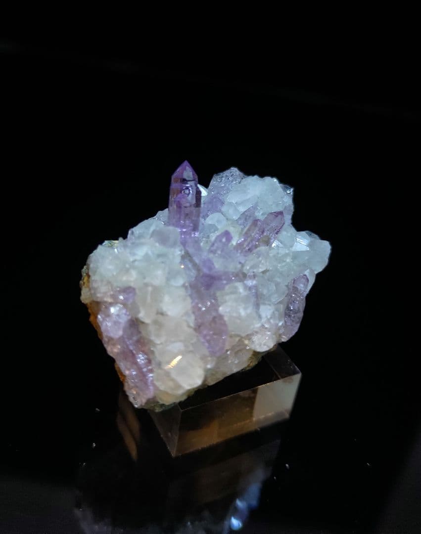 ベラクルスアメジスト ボリビア産 鉱石 鉱物 ミネラル 標本 原石 母岩付き ⑫