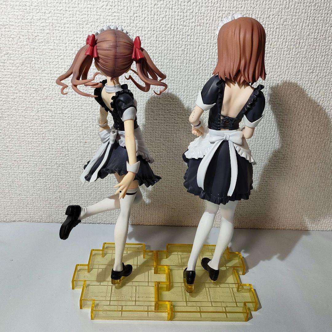 ☆　コトブキヤ　とある科学の超電磁砲フィギュア　御坂美琴　白井黒子　メイド　☆