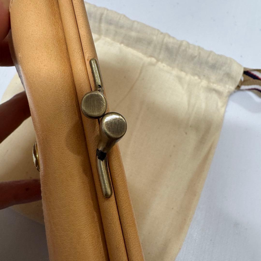 【新品訳あり】イルビゾンテ がま口 2つ折り 財布 natural