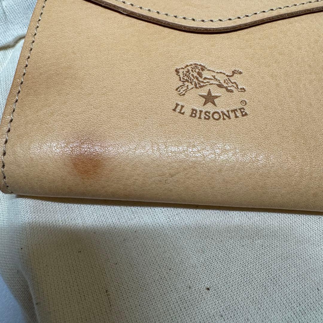 【新品訳あり】イルビゾンテ がま口 2つ折り 財布 natural