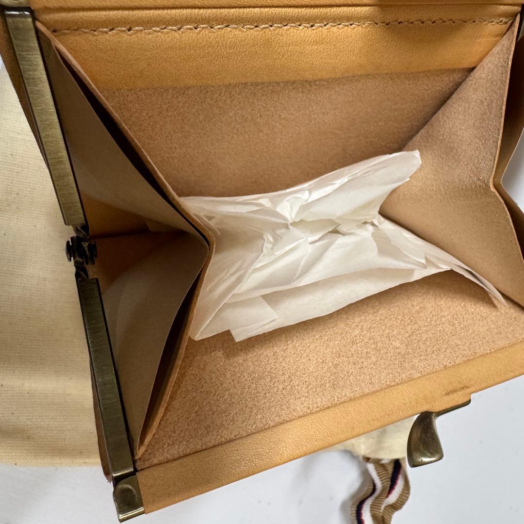 【新品訳あり】イルビゾンテ がま口 2つ折り 財布 natural