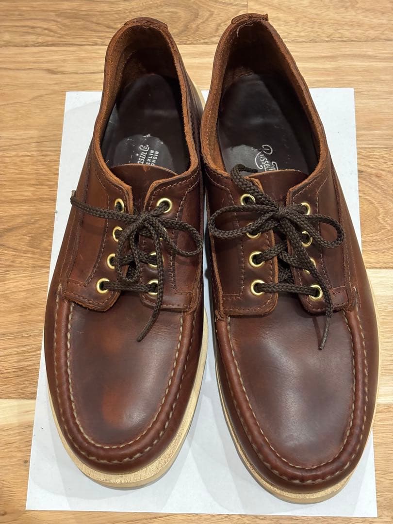 【美品】ラッセルモカシン　ヒューロンモカシン　ビブラムソール　8E