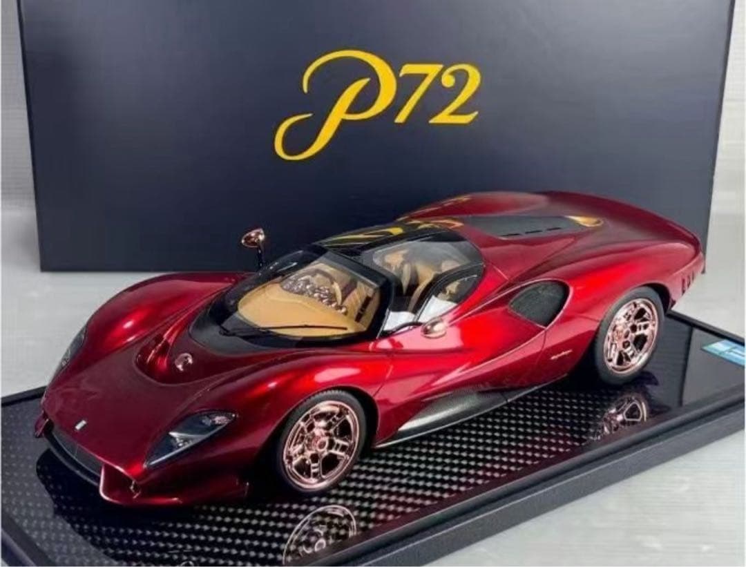 新品 peako ピーコ 1/18 デ・トマソ P72 2025 ミニカー