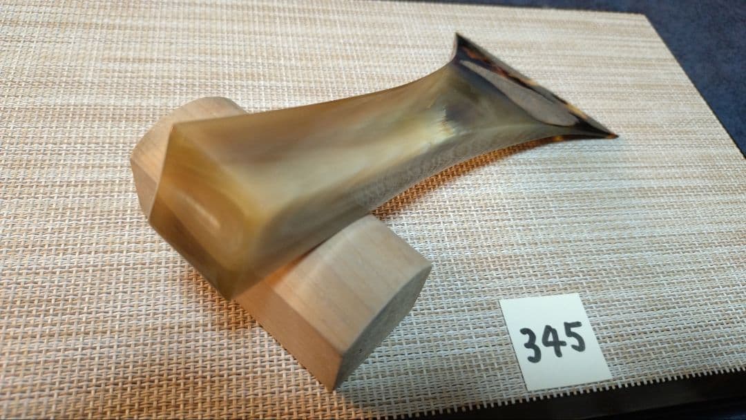 三味線バチ【送料無料】345天然素材　白水牛