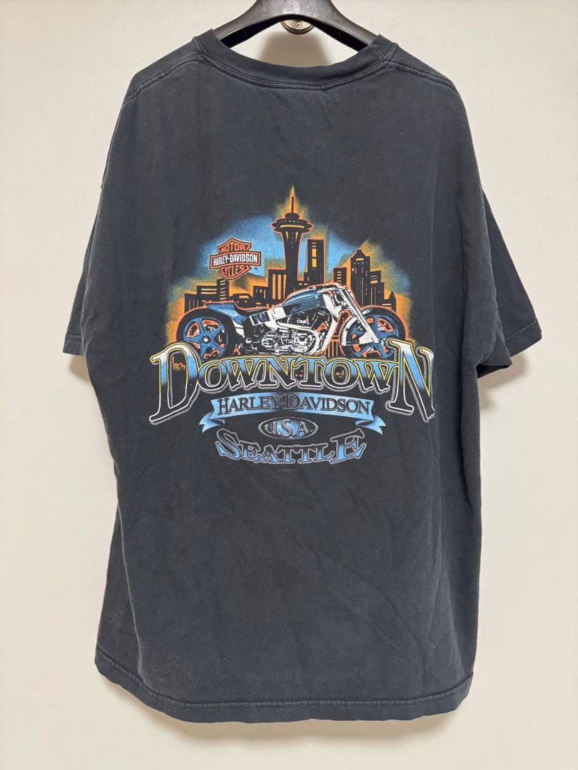 k*s様 希少フレイムファイヤーハーレーharleytシャツXLヴィンテージUS