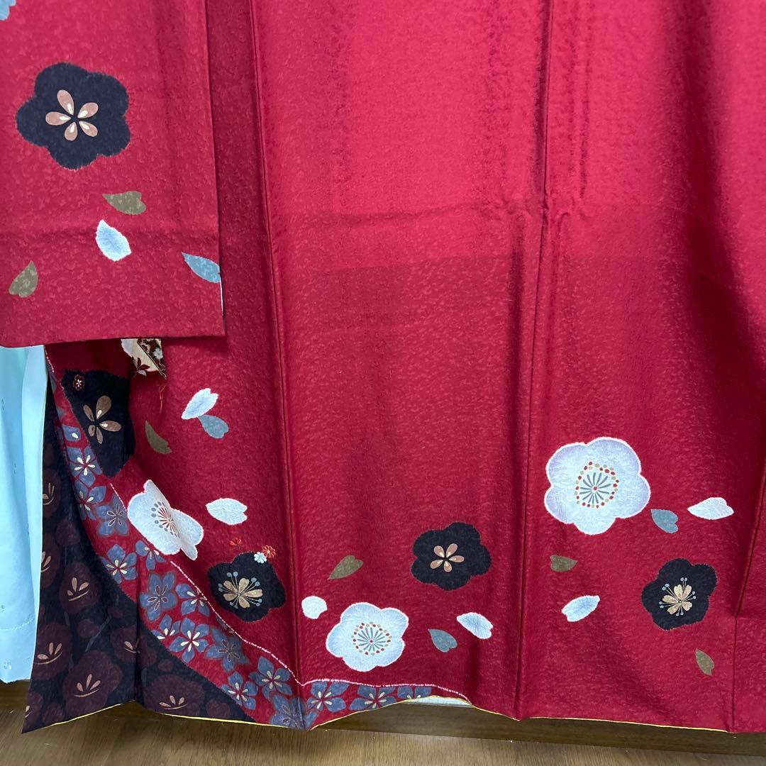 振袖と袋帯セット　絹　丸昌