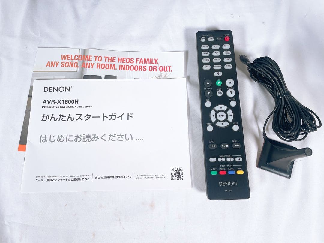 【美品】 DENON AVサラウンドレシーバー 7.2ch AVR-X1600H