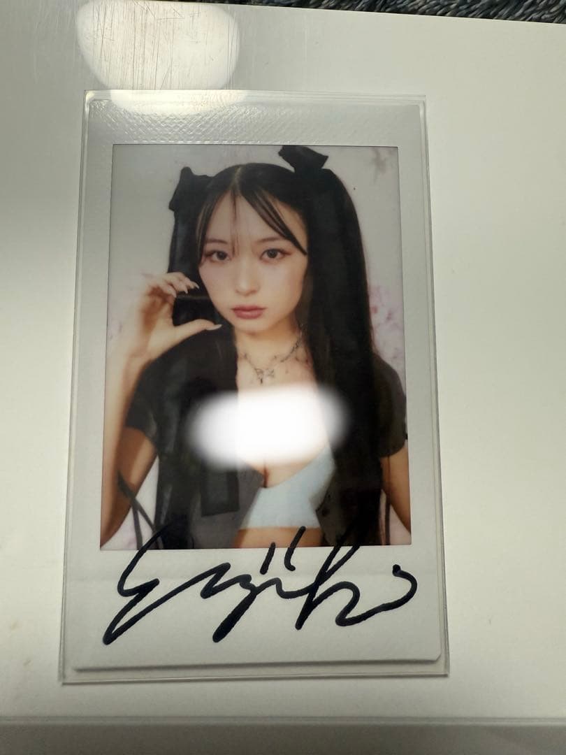 ク*イ様 CANDY TUNE 桐原美月　サイン入りチェキ　LARME