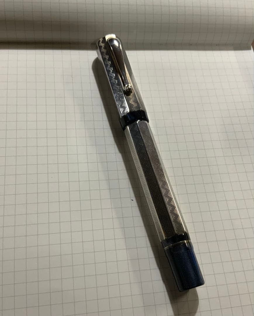 モンテグラッパ　限定万年筆　スターリングシルバー　ペン先 セーラー21K