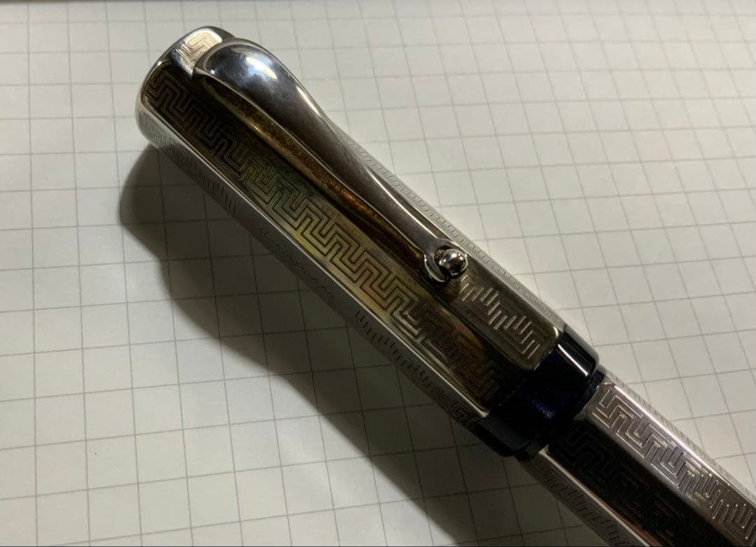 モンテグラッパ　限定万年筆　スターリングシルバー　ペン先 セーラー21K