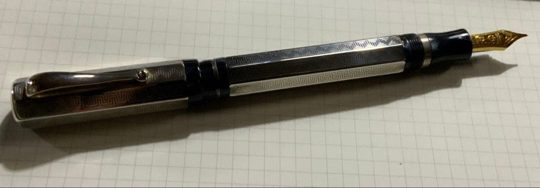 モンテグラッパ　限定万年筆　スターリングシルバー　ペン先 セーラー21K