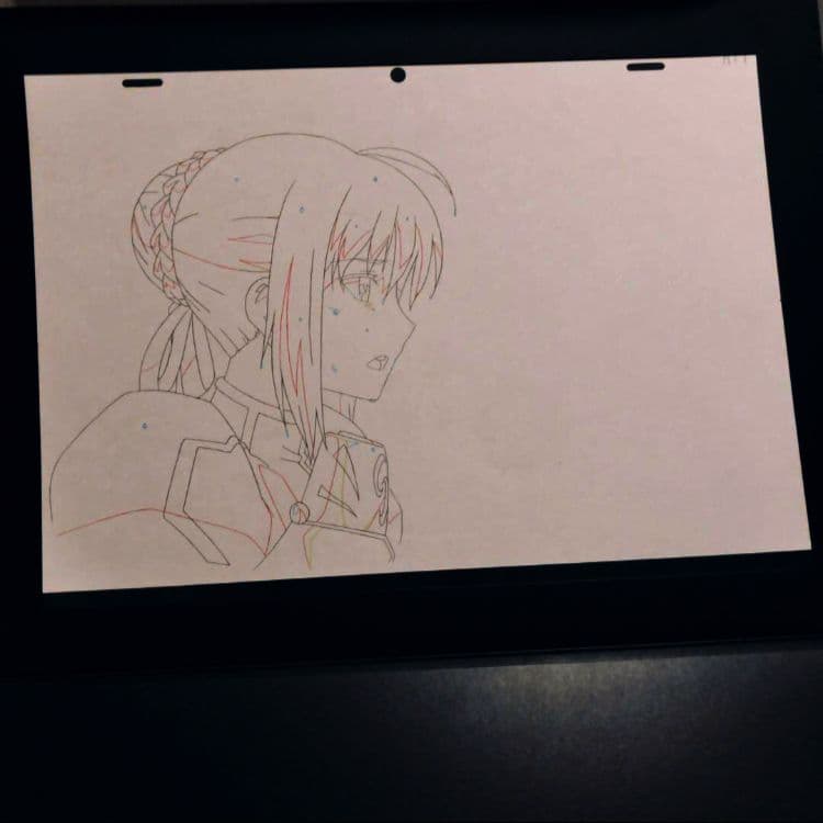 Fate/Zero セイバー 生動画 原画 2枚セット マチアソビスポンサー特典