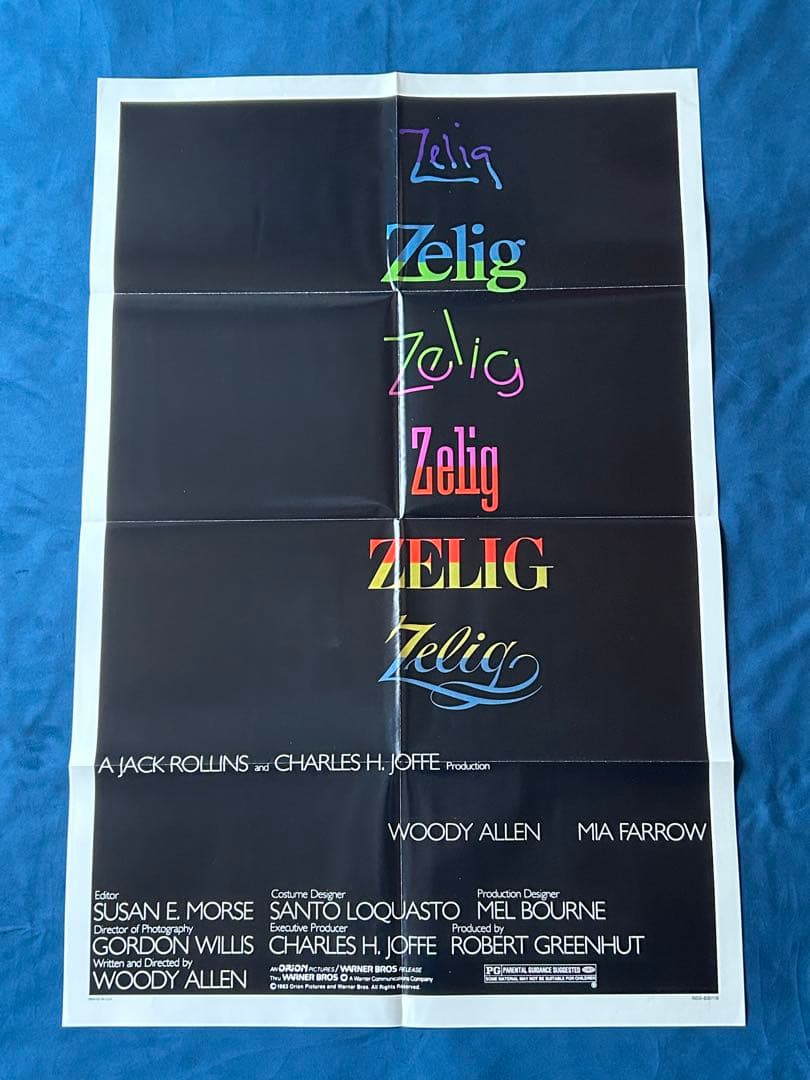 カメレオンマン　USオリジナル映画ポスター