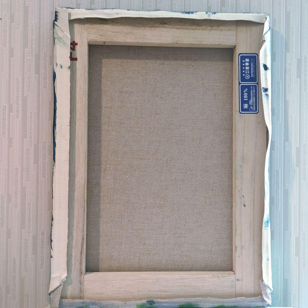 キャンバス油絵 　専用　花瓶に入れた二輪のお花