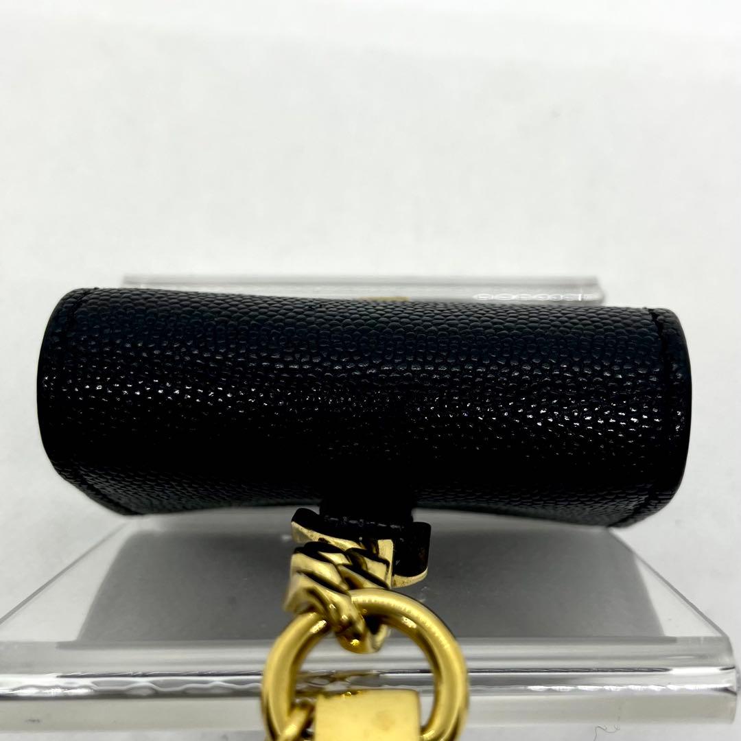 未使用級/現行✨バーバリー TB AirPods Pro ケース 本革 チェーン