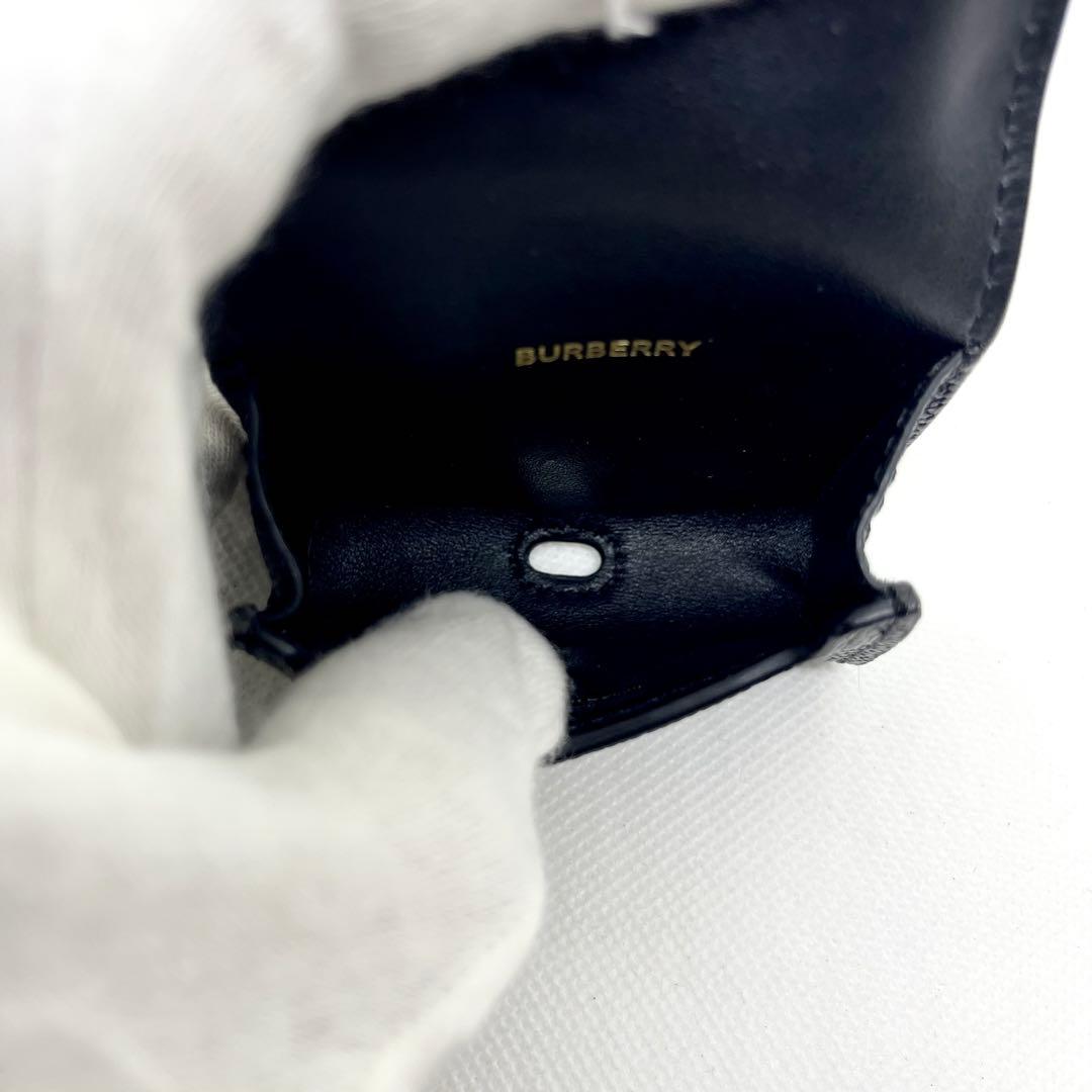 未使用級/現行✨バーバリー TB AirPods Pro ケース 本革 チェーン