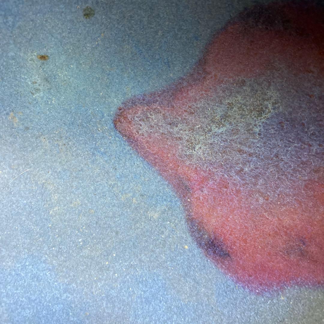 中国　藍釉　鉢　ボウル　窯変釉　美術　工芸品約高さ9cm 径17cm