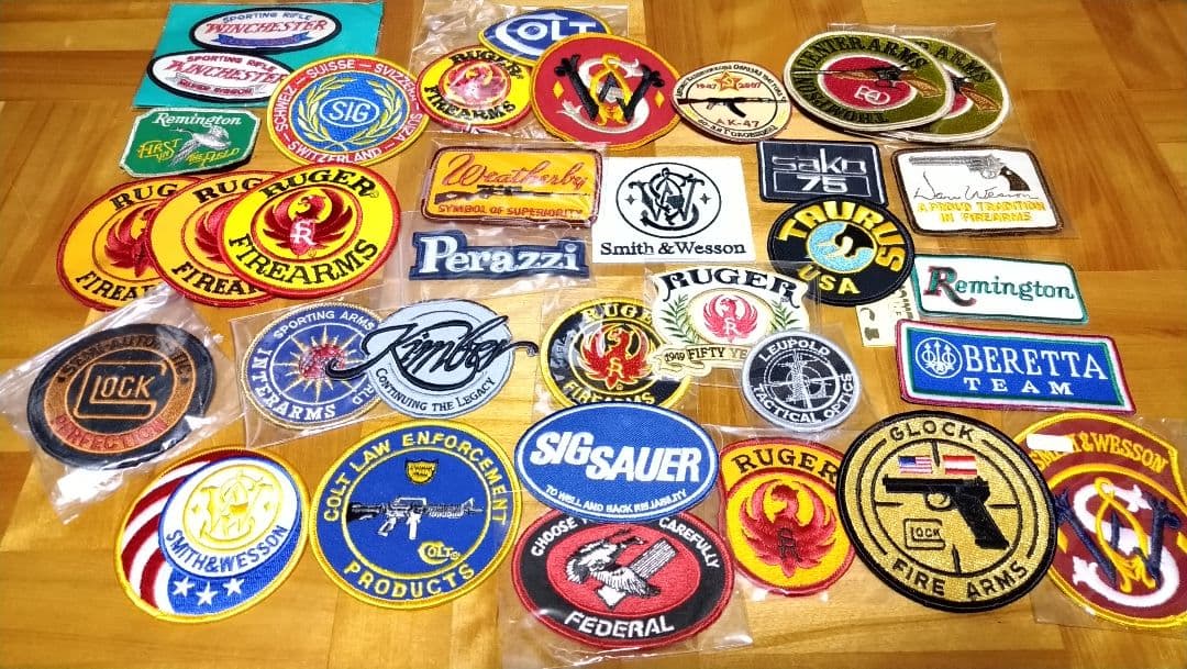 実銃メーカーワッペン50点以上 パッチ ミリパチ