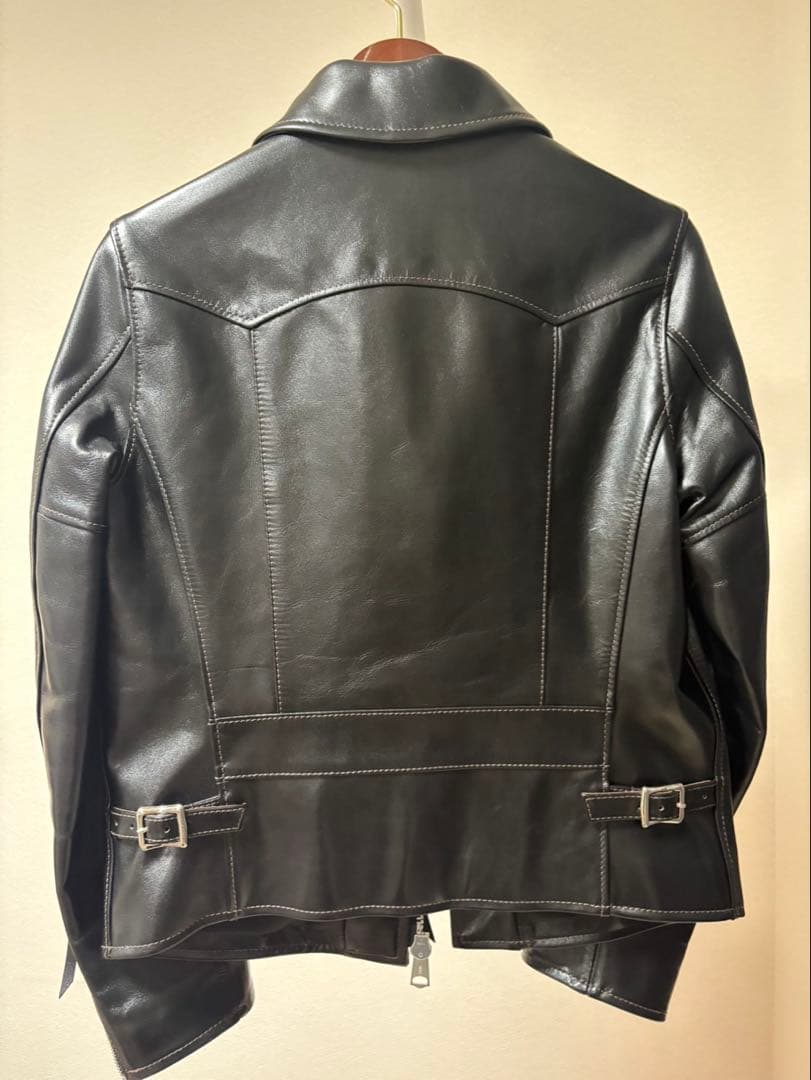 Y2 LEATHER ブラック レザーシングルライダース【美品】