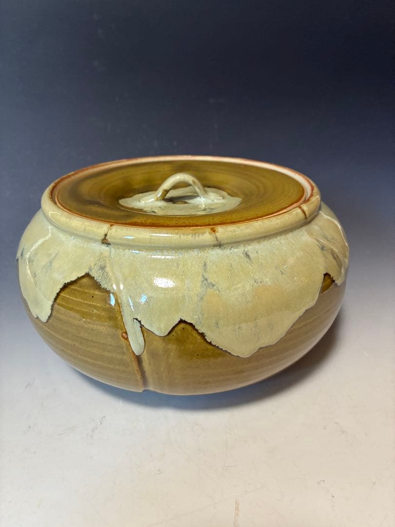 り*ん様 萬古焼　即中斎好み捻り梅水指　最終値下げ‼️